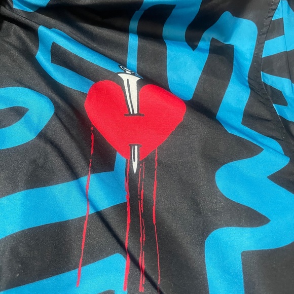 K. Haring Foundation Members‎ Only Large Jacket Pockets Zip Front 100@ Poly - Picture 3 of 10